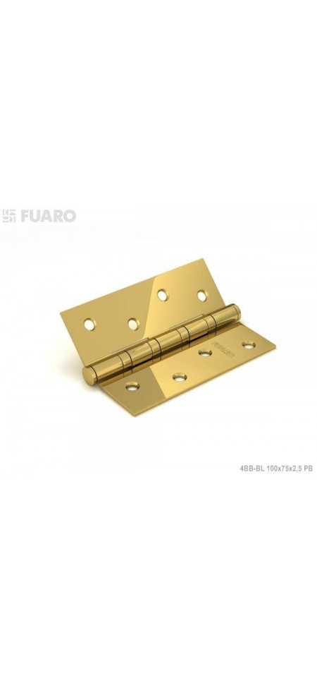 Петли накладные карточные FUARO 4BB BL 100x75x2,5